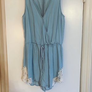 Denim romper